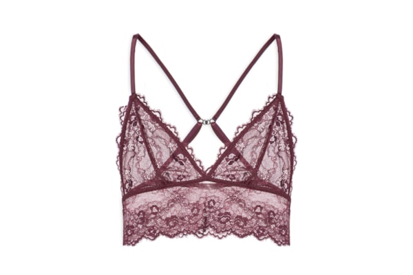 Top Intimates Triângulo Renda - Vermelho