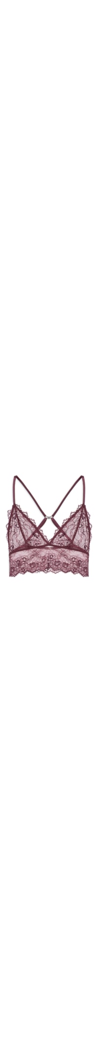 Top Intimates Triângulo Renda - Vermelho
