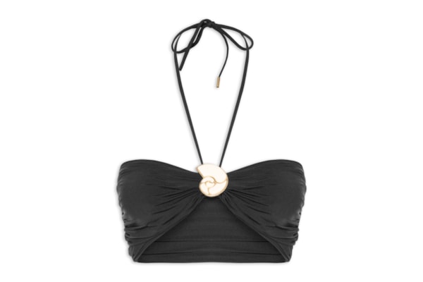 Top Jersey Fivela Concha - Preto