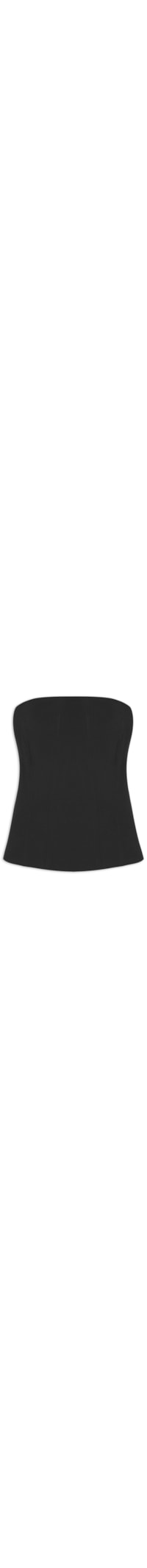 Top Justo Crepe - Preto