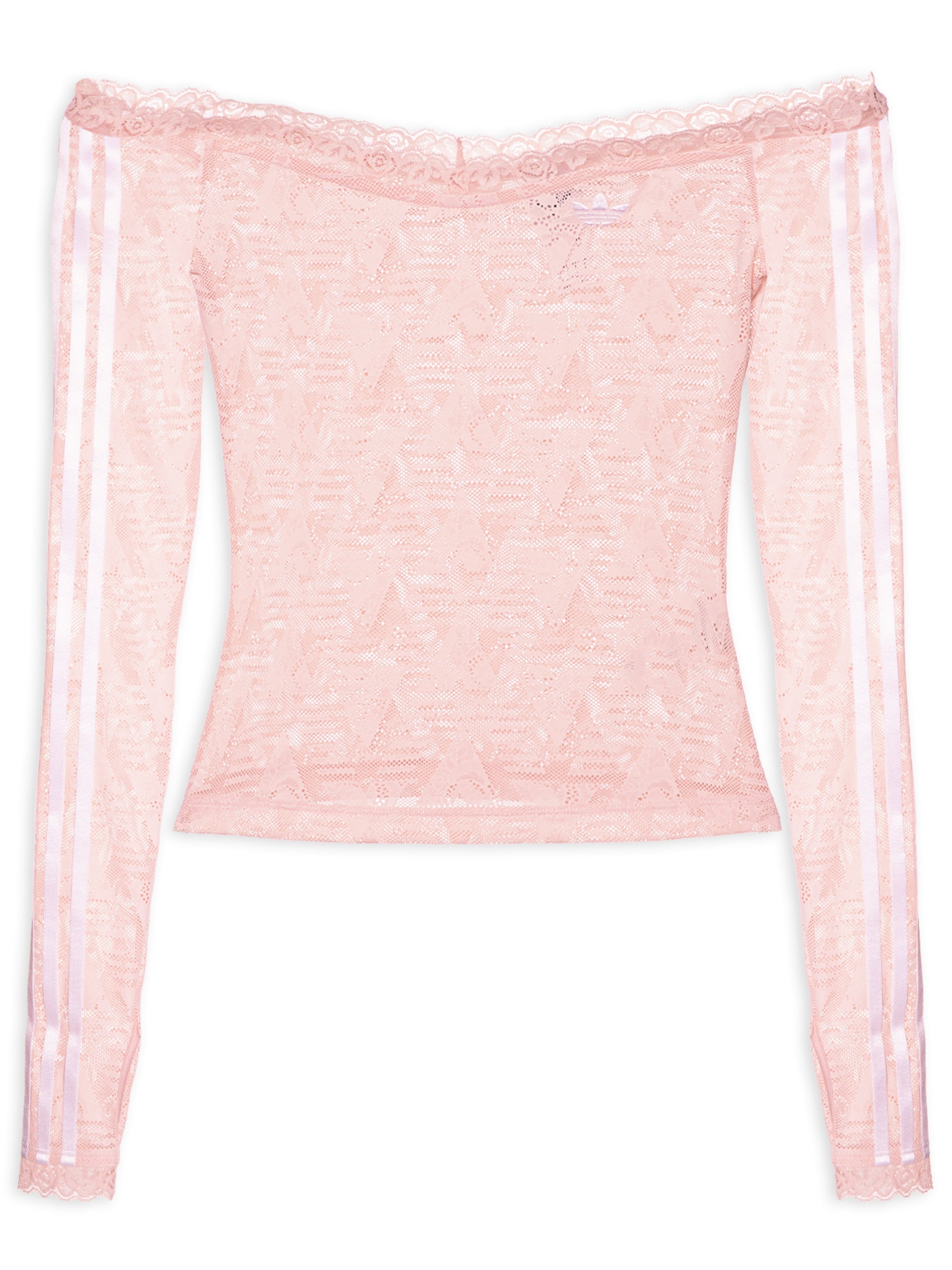 Top Lace Bardot – Rosa – Adidas Originals