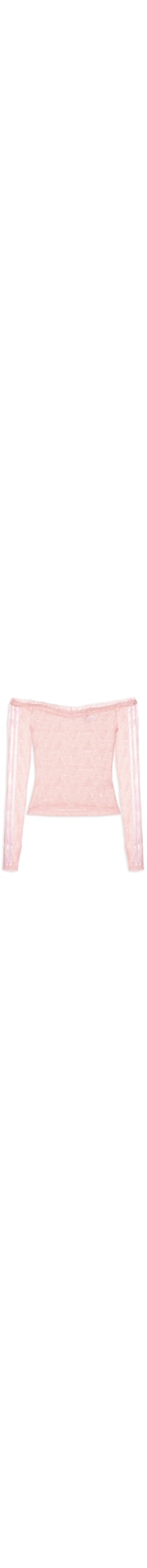 Top Lace Bardot – Rosa
