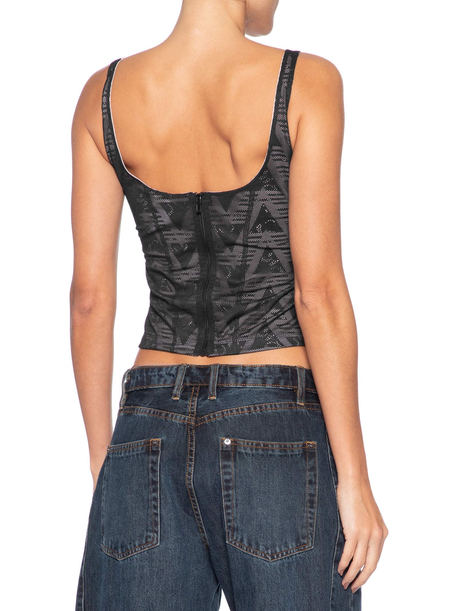 Top Lace Corset Preto Adidas Originals