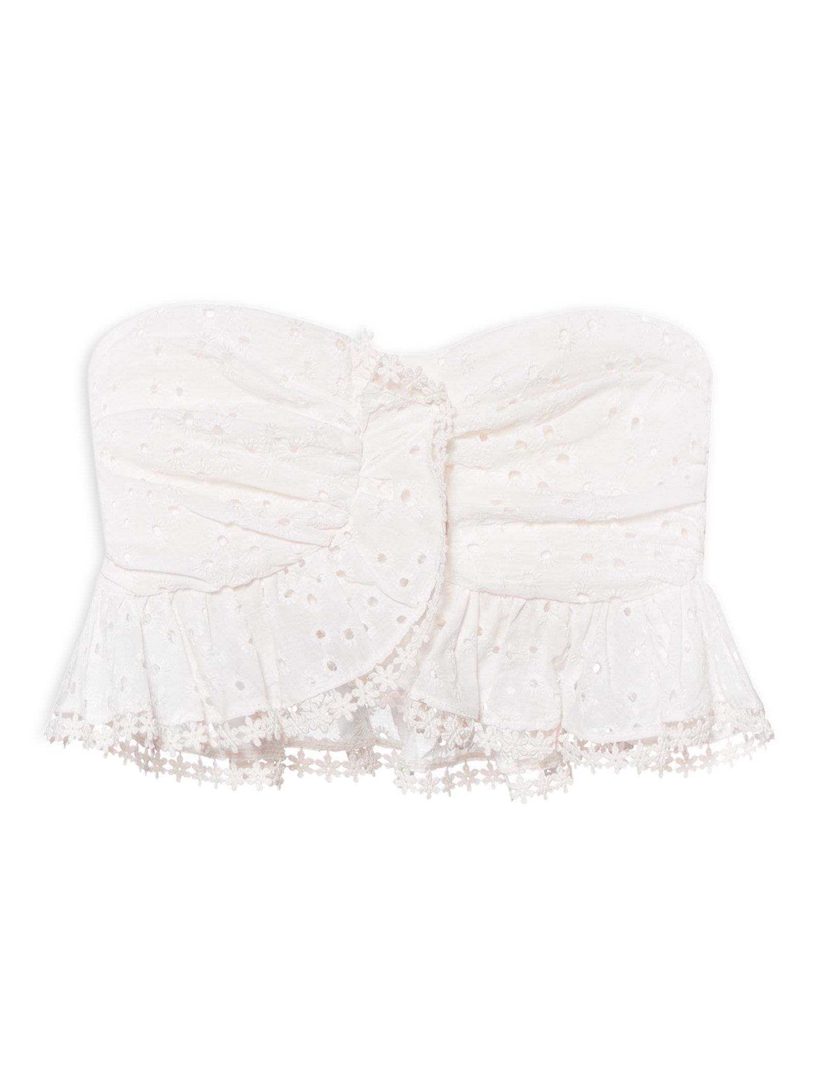 Top Laise Babado Farm Branco