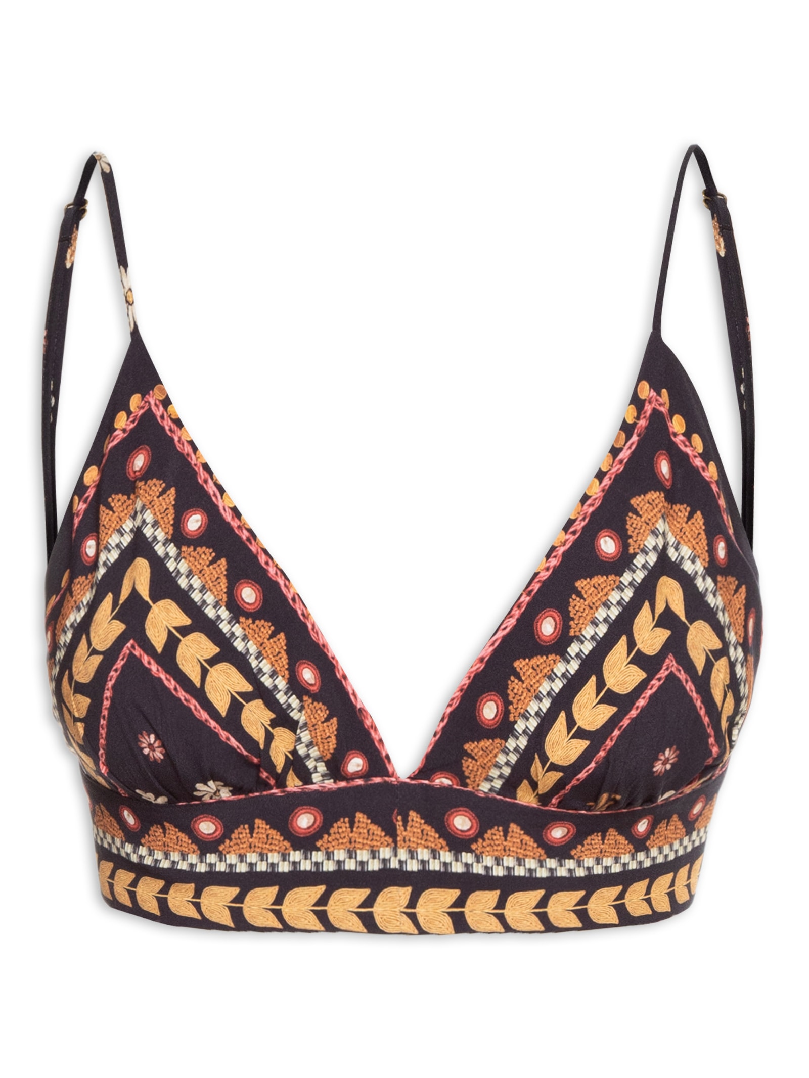 Top Lenço Lili Preto Farm