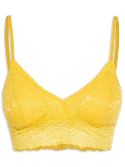 Top Leve Com Bojo Removível – Amarelo