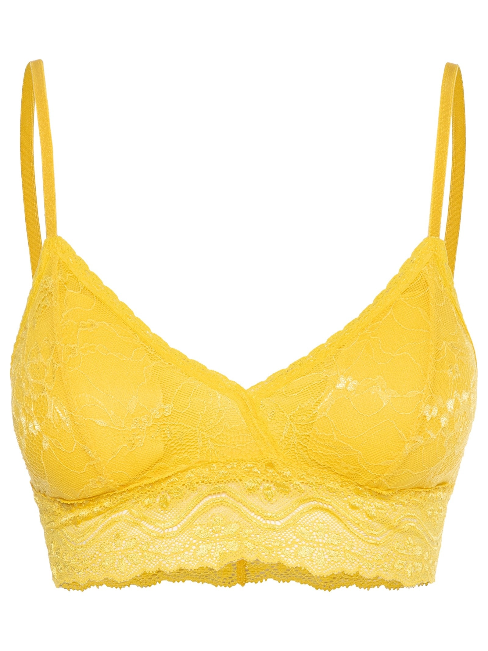 Top Leve Com Bojo Removível Amarelo Valisere
