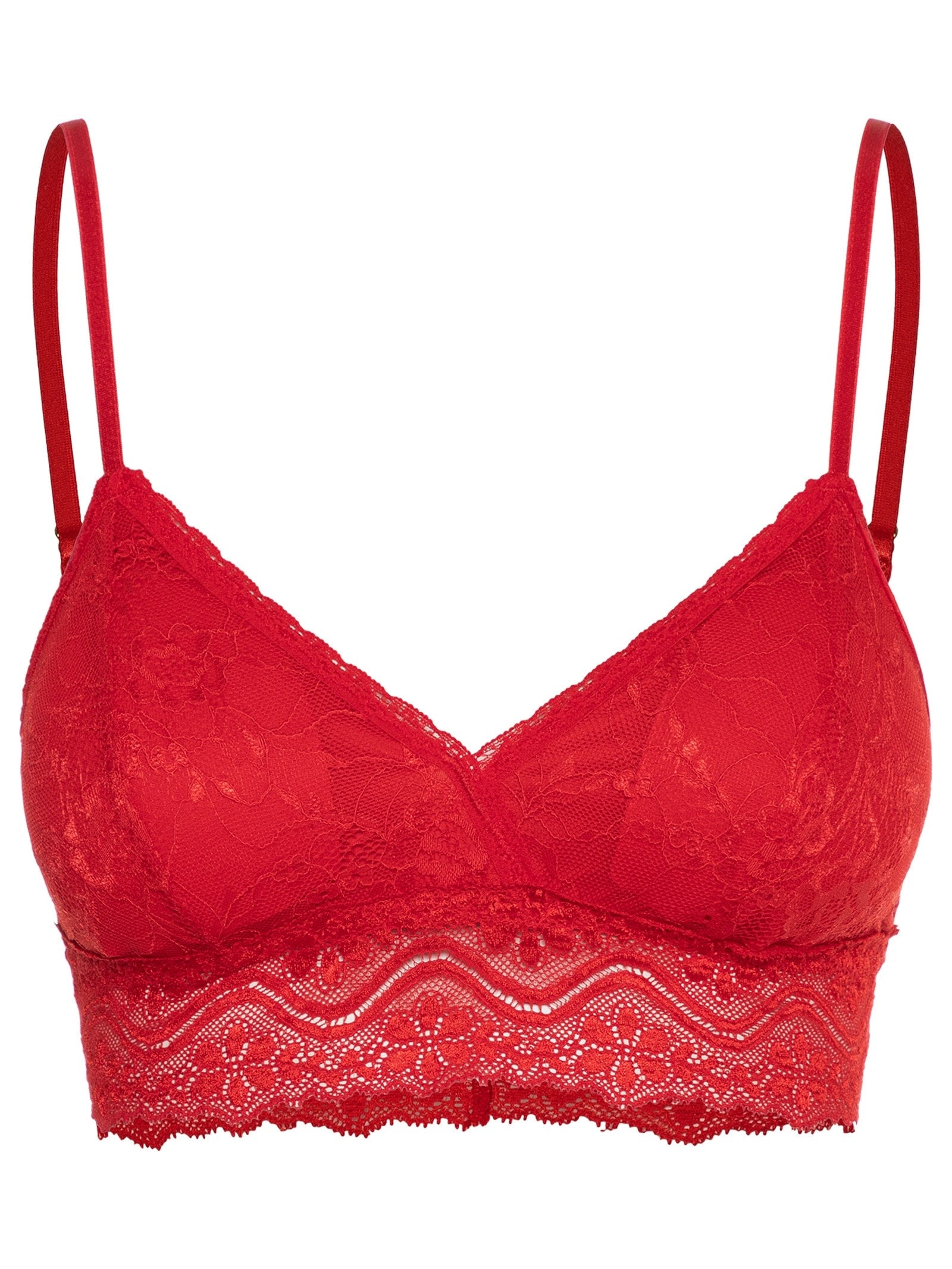 Top Leve Com Bojo Removível Vermelho Valisere