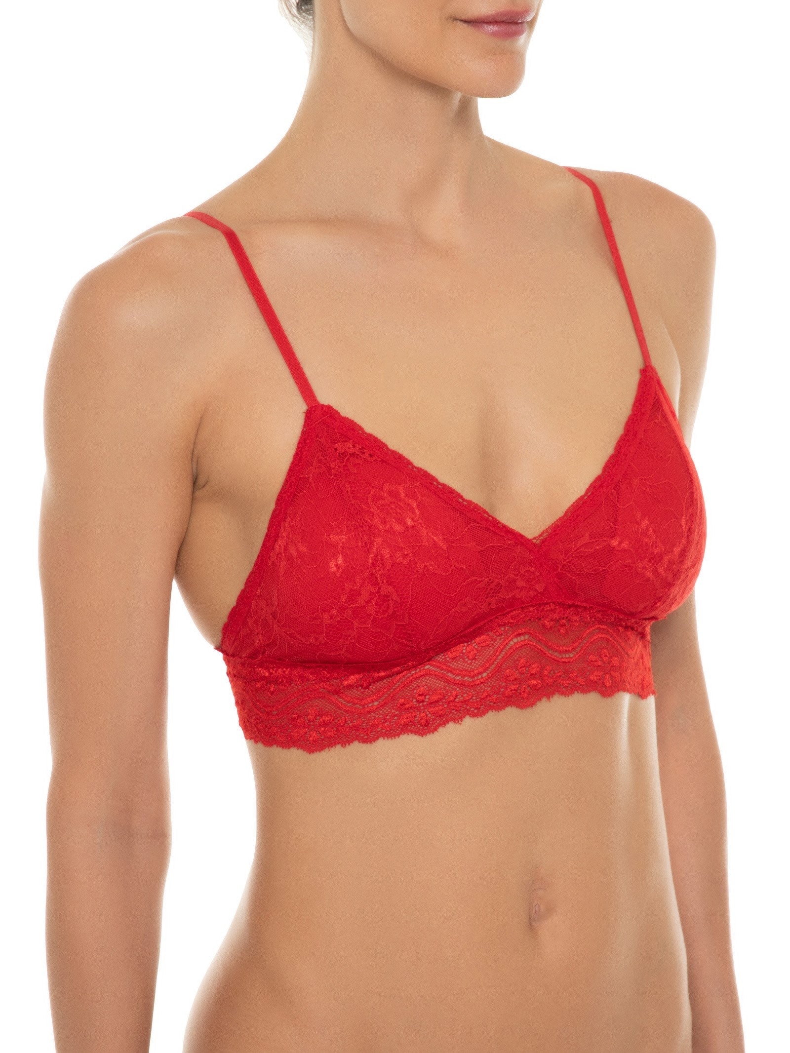 Top Leve Com Bojo Removível Vermelho Valisere