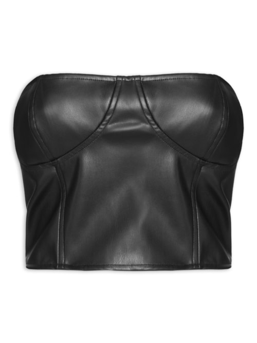 Top Like Leather – Preto