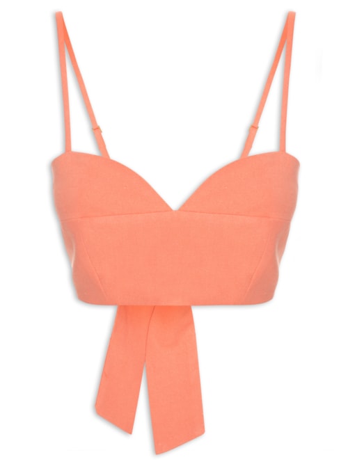 Top Linho Amarração Costas – Rosa