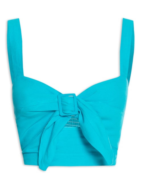 Top Linho – Azul