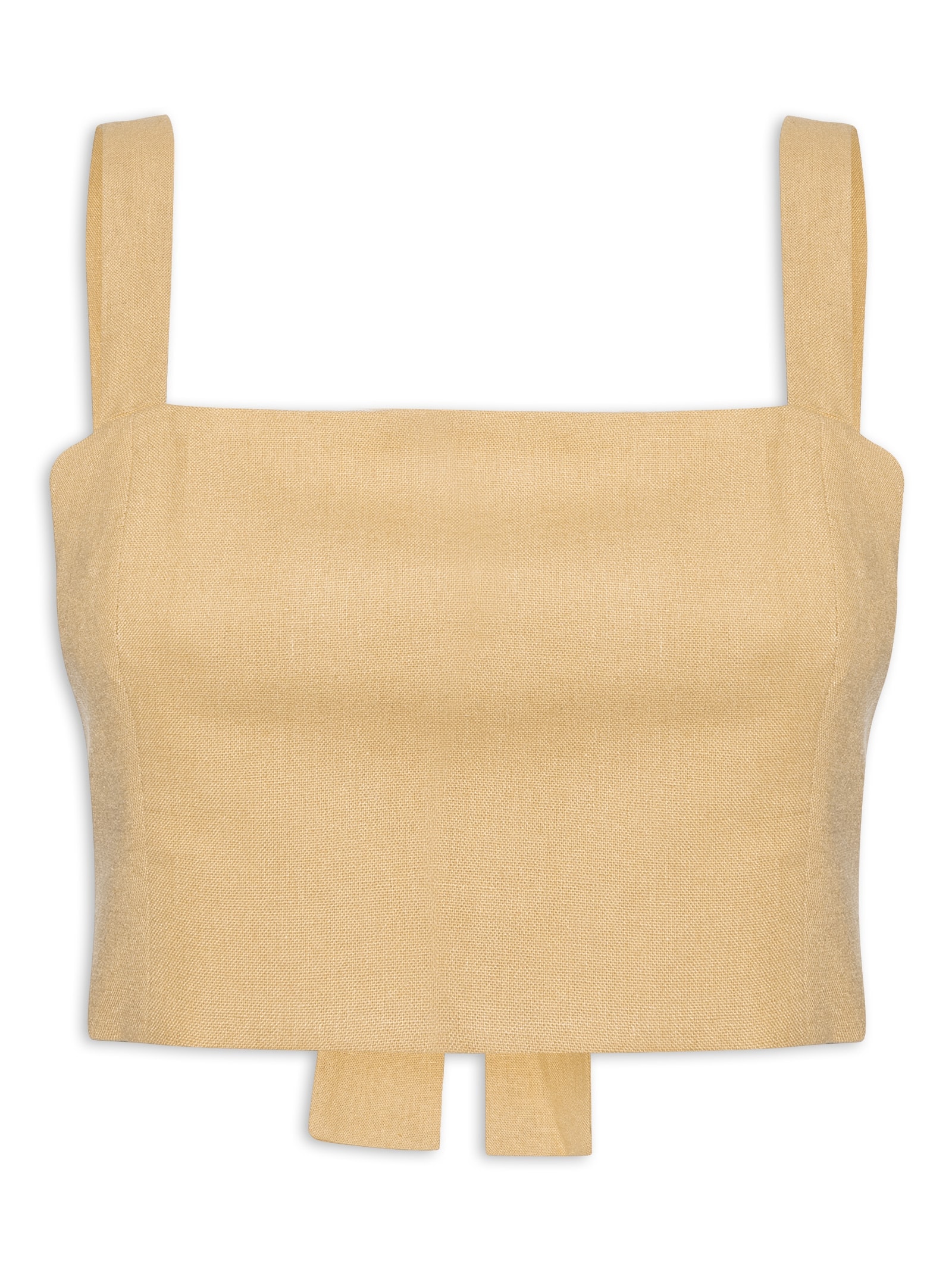 Top Linho Com Fivela Bege Dress To