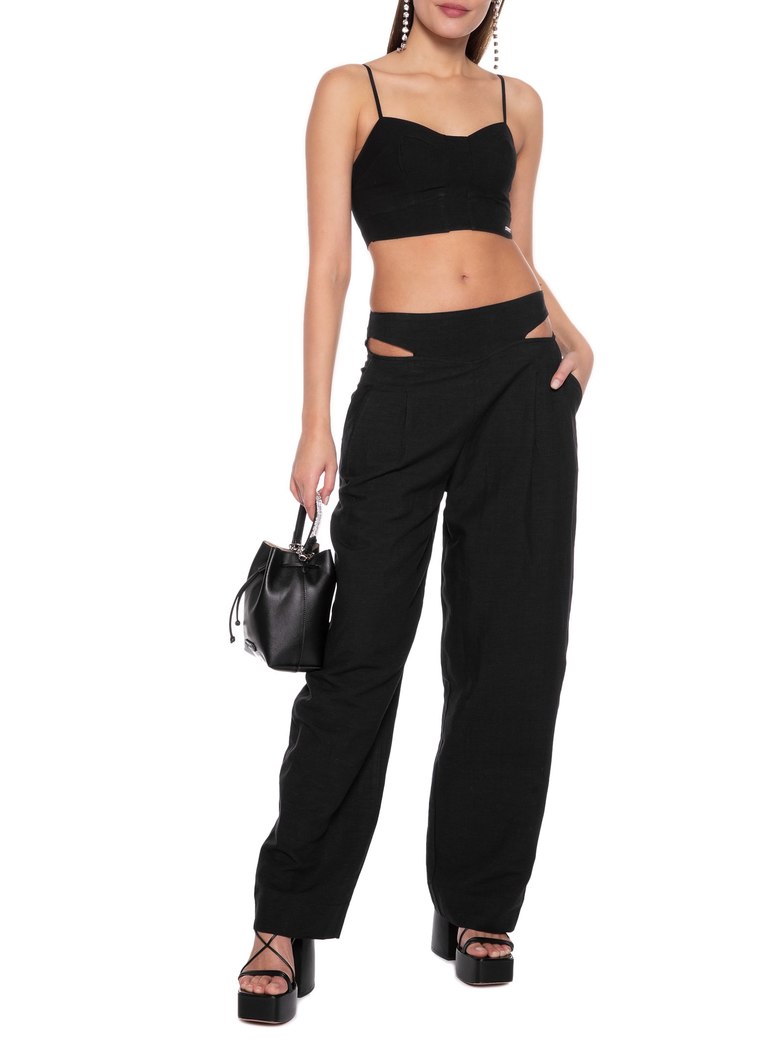 Top Linho Preto Colcci