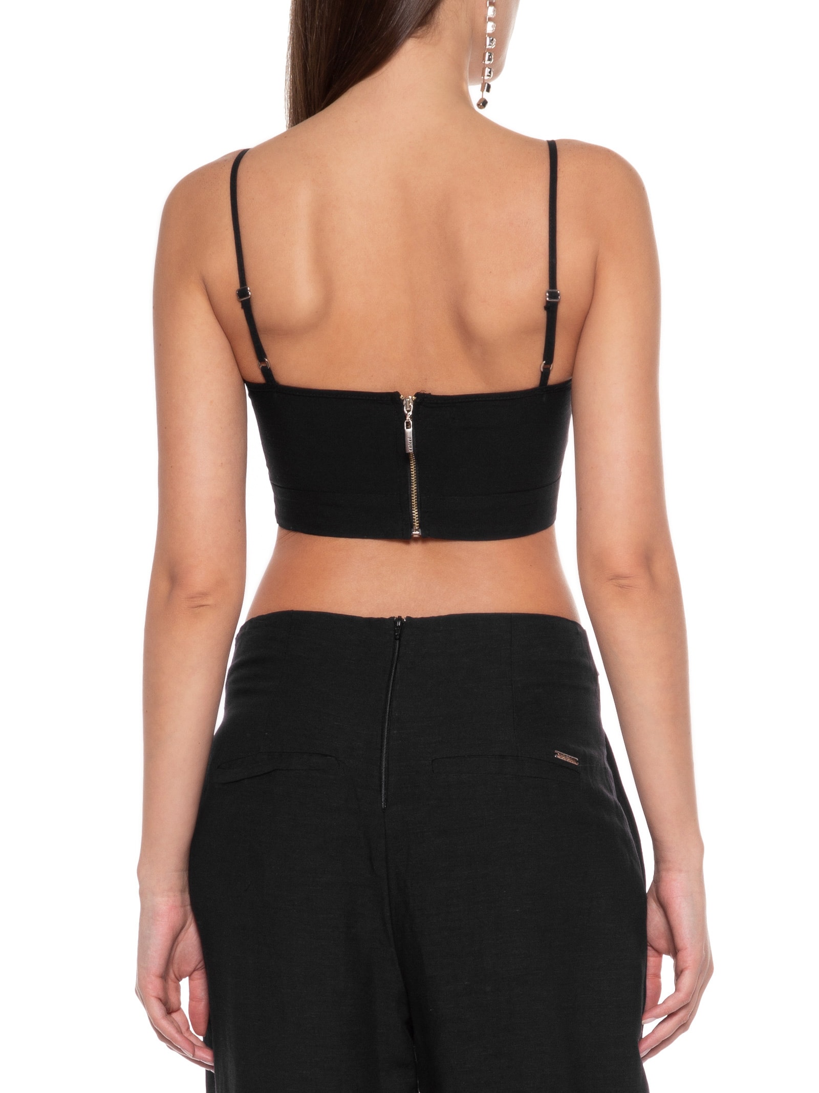 Top Linho Preto Colcci