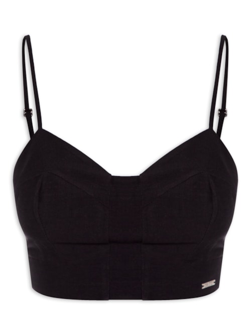 Top Linho - Preto