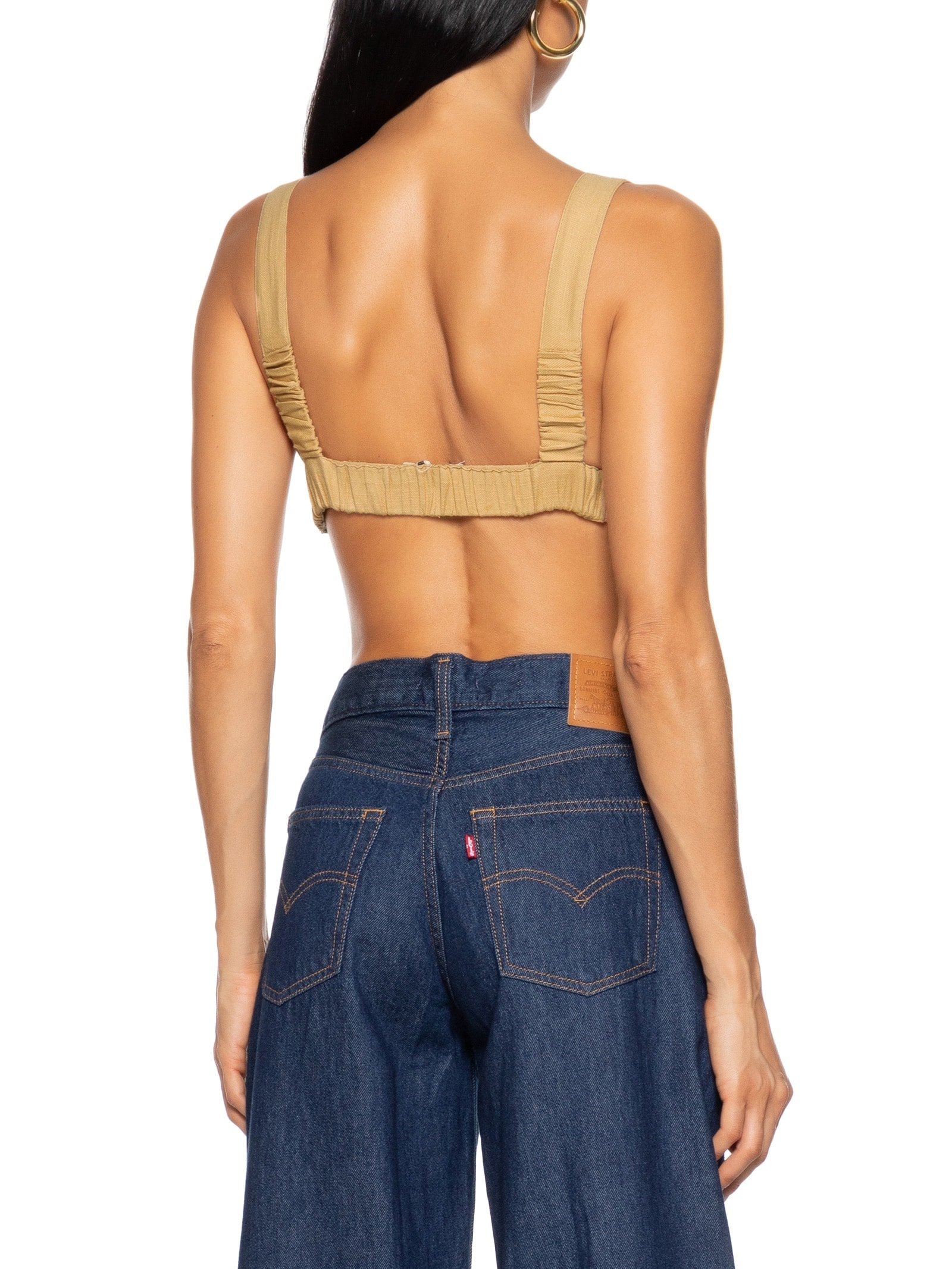 Top Liso Bege Hering