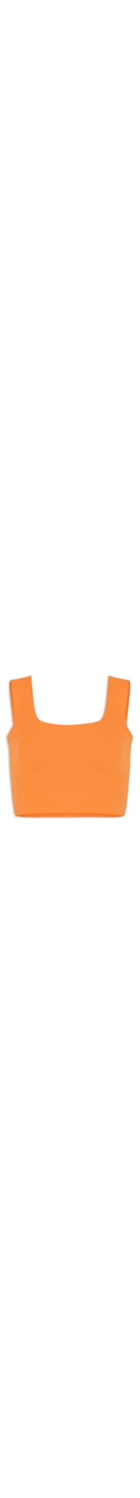 Top Liso Em Tricot - Laranja