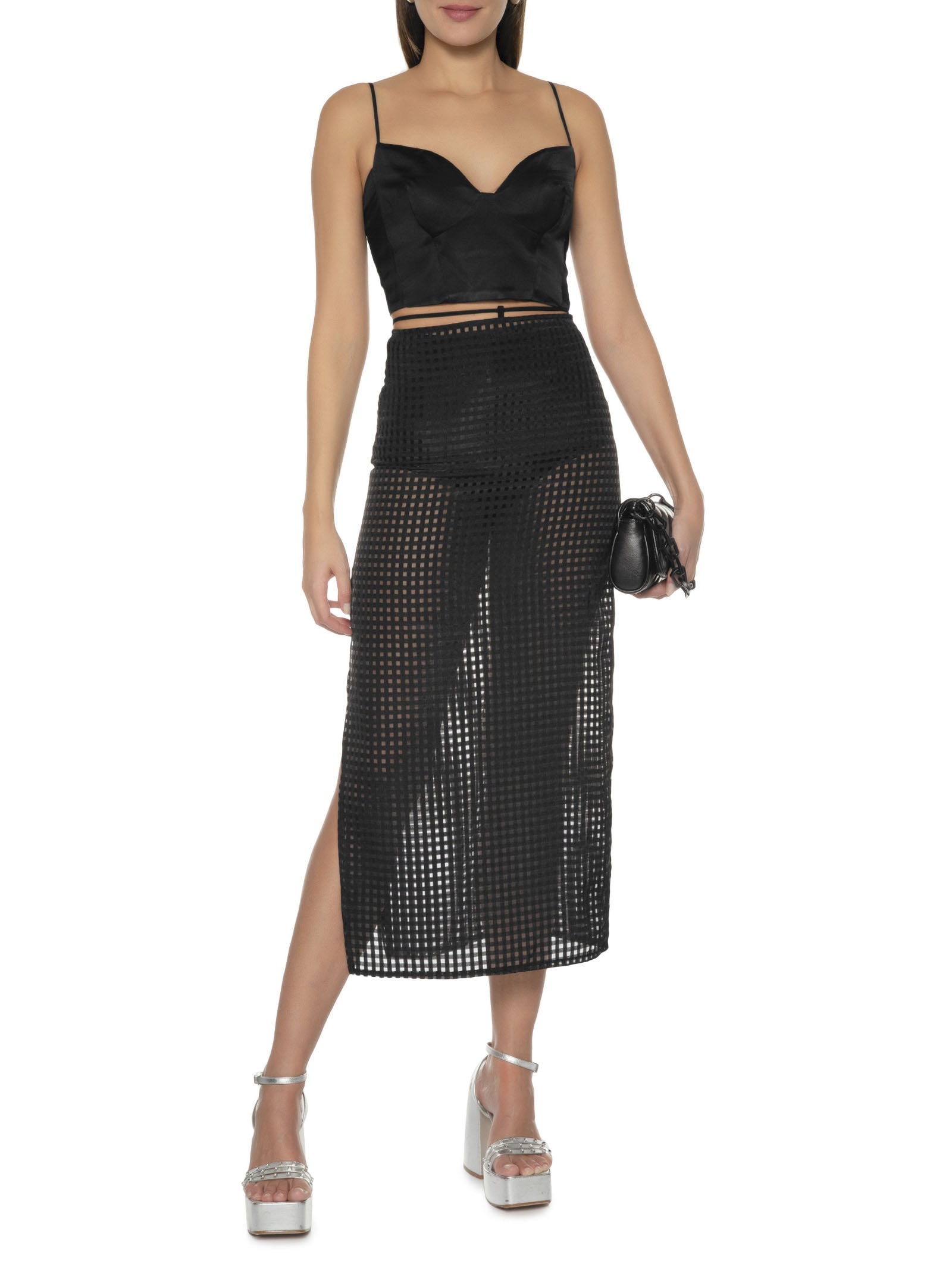 Top Liso Preto Colcci