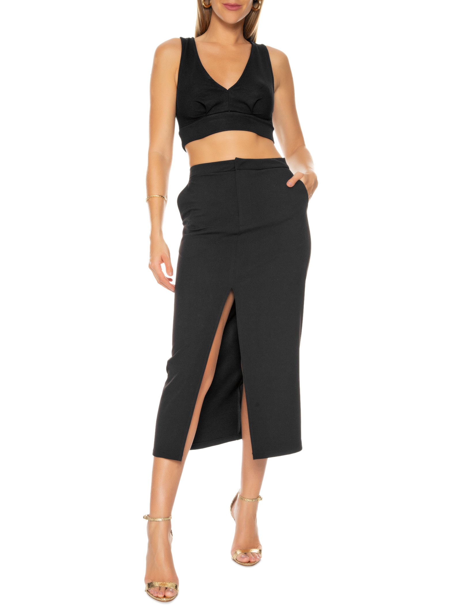 Top Liso - Preto - OQVestir