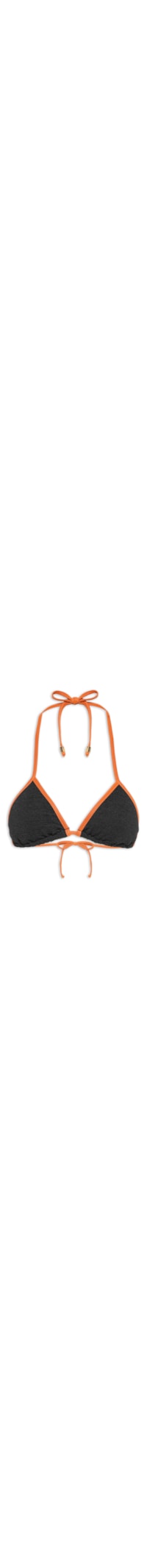 Top Luana Bicolor Com Couro - Preto