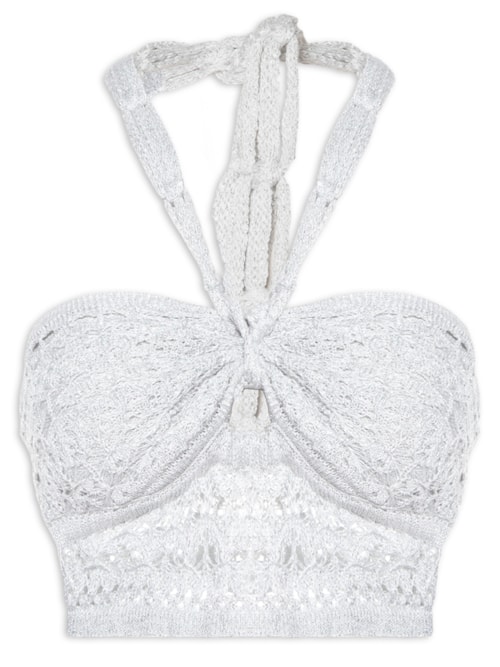 Top Lurex Celebrar – Cinza