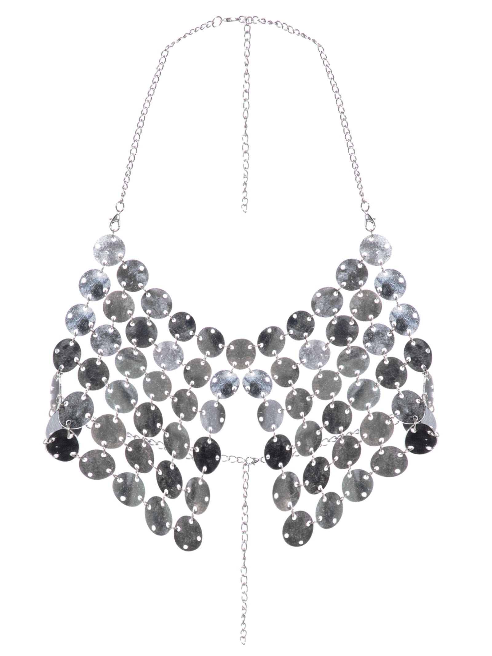 Top Malha Metálica Feminino Prata Market 33