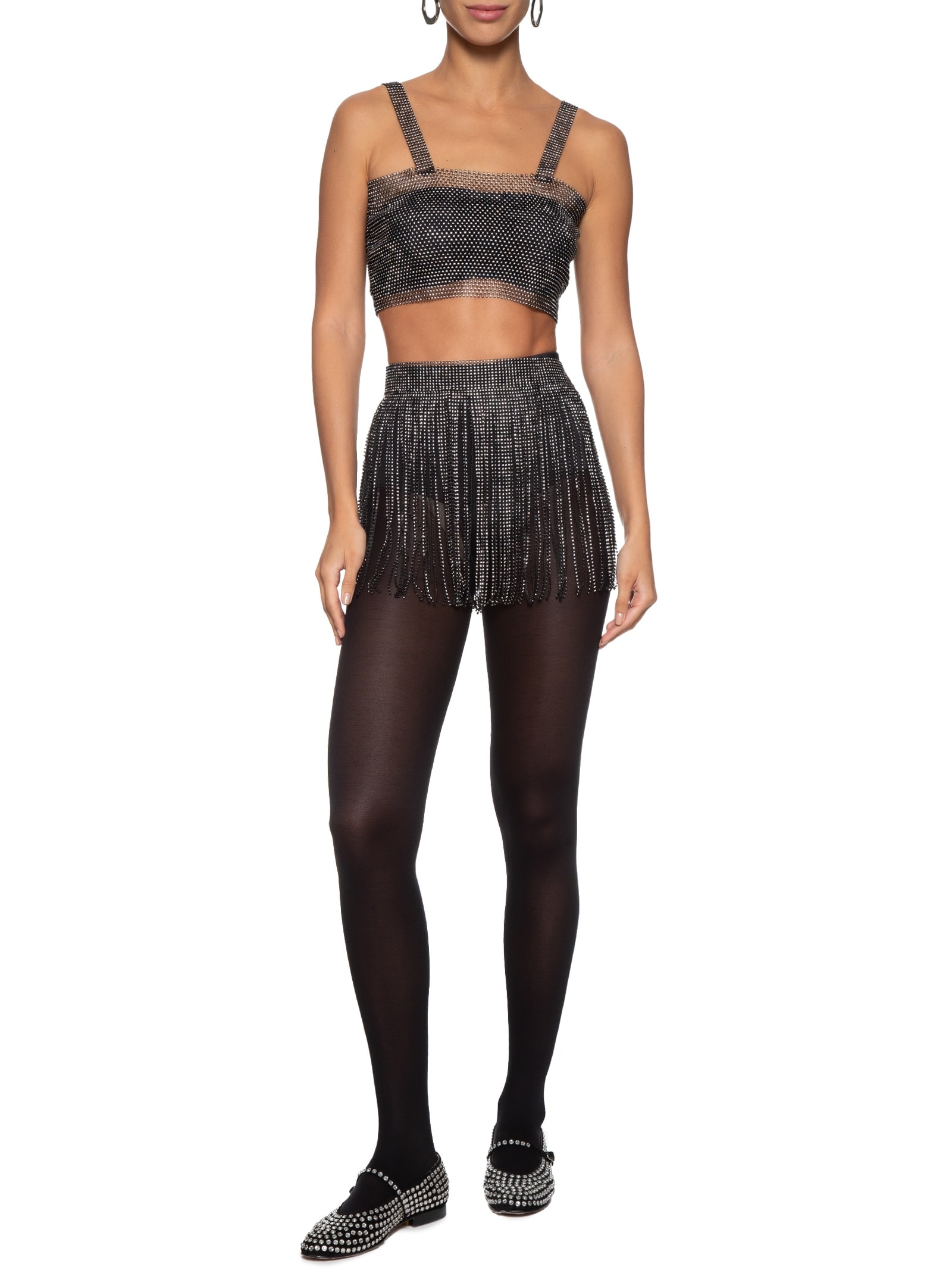 Top Malha Metálica Preto Market 33