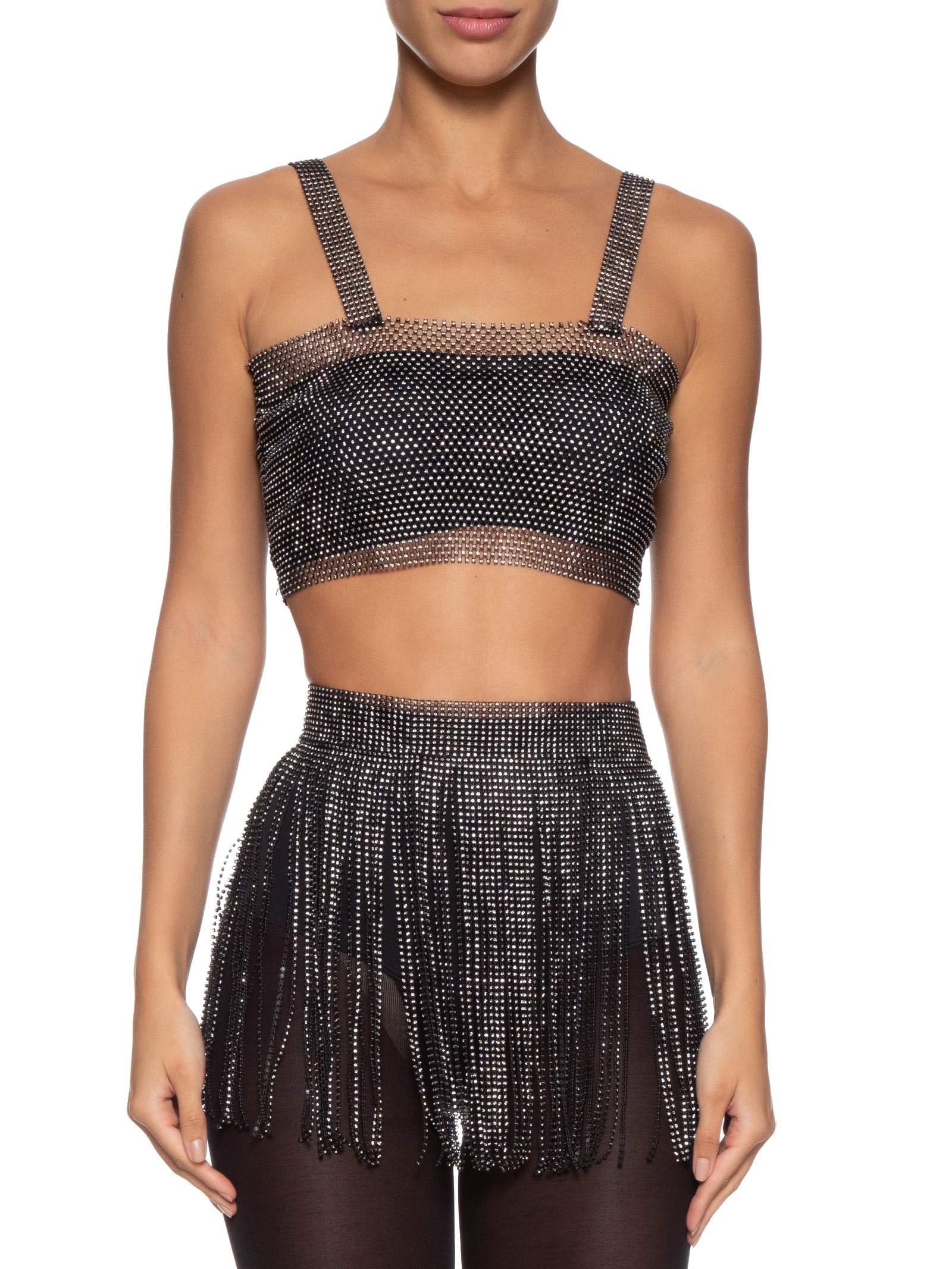 Top Malha Metálica Preto Market 33