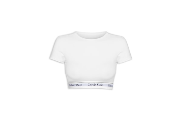 Top Manga Curta Modern Cotton - Branco