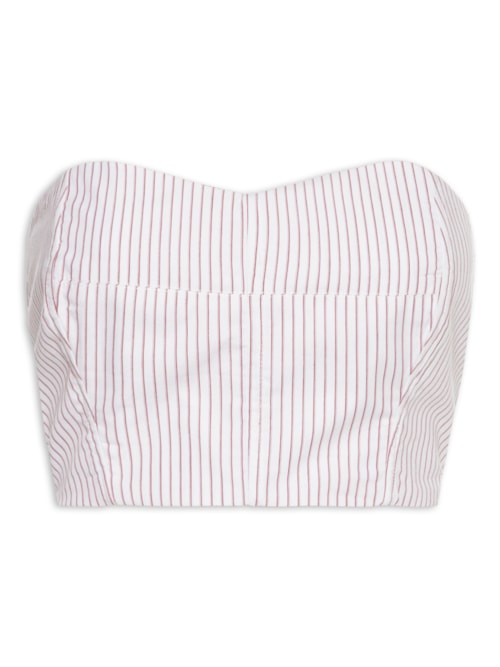 Top Marcela Listras – Branco