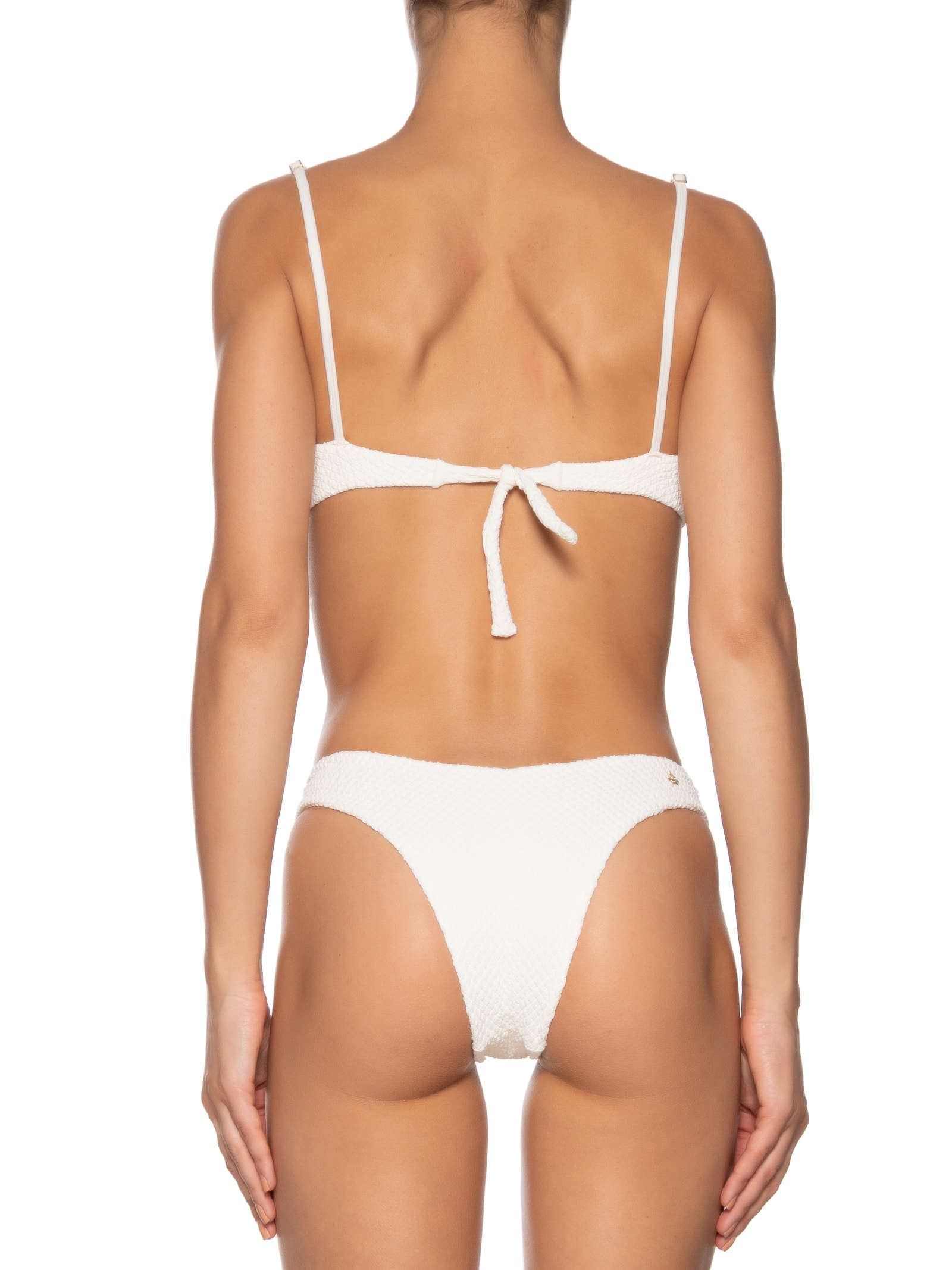 Top Meia Taça Com Textura Liso Branco Cia Marítima