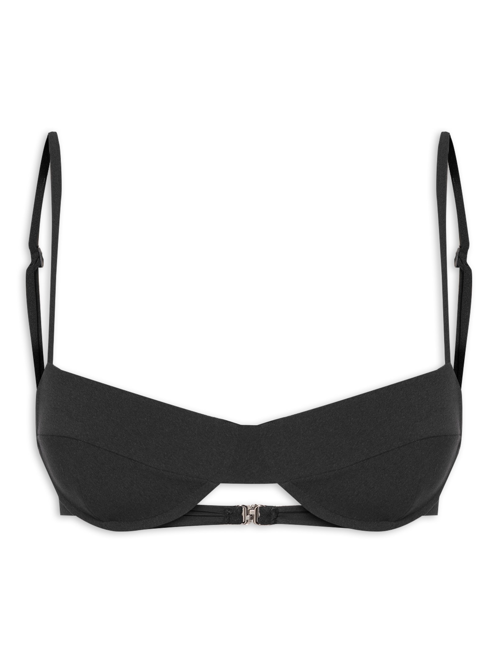 Top Meia Taça Crepe Preto Haight