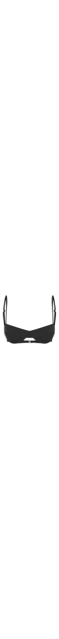 Top Meia Taça Crepe - Preto