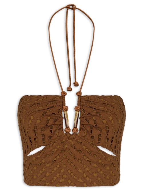 Top Melinda Detalhe – Marrom