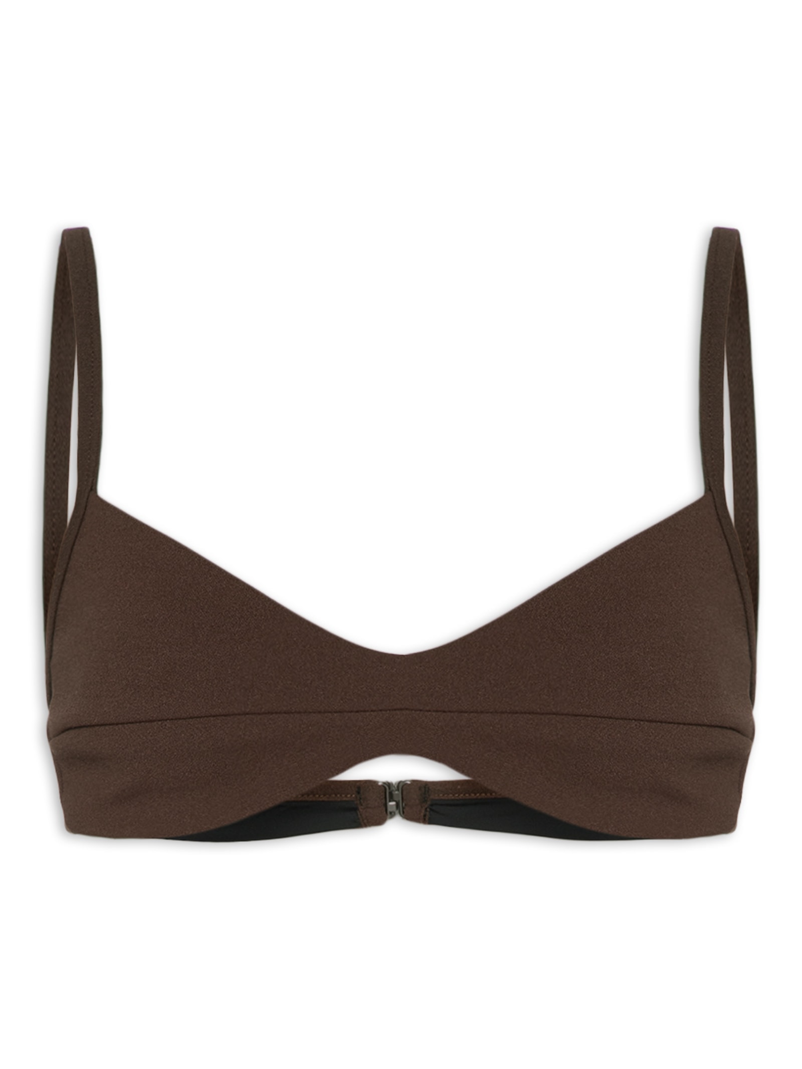 Top Mônica Crepe Marrom Haight