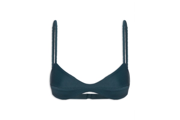 Top Monica Nervura - Azul