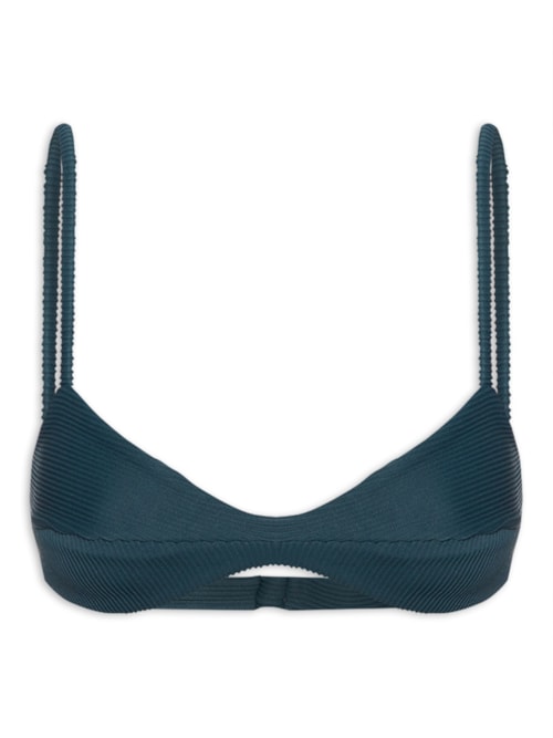 Top Monica Nervura - Azul