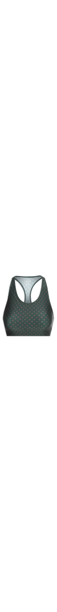 Top Nadador Basic Estampado Foulard - Verde