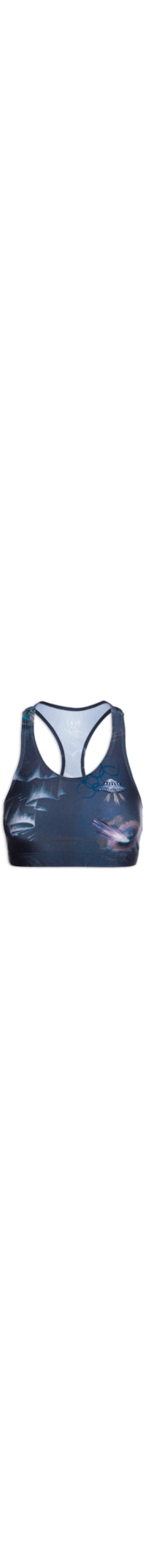 Top Nadador Basic Estampado Universo - Azul