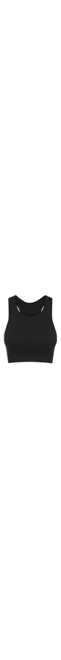 Top Nadador Basic Sem Costura - Preto