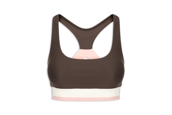Top Nadador Liso Active Soul - Marrom