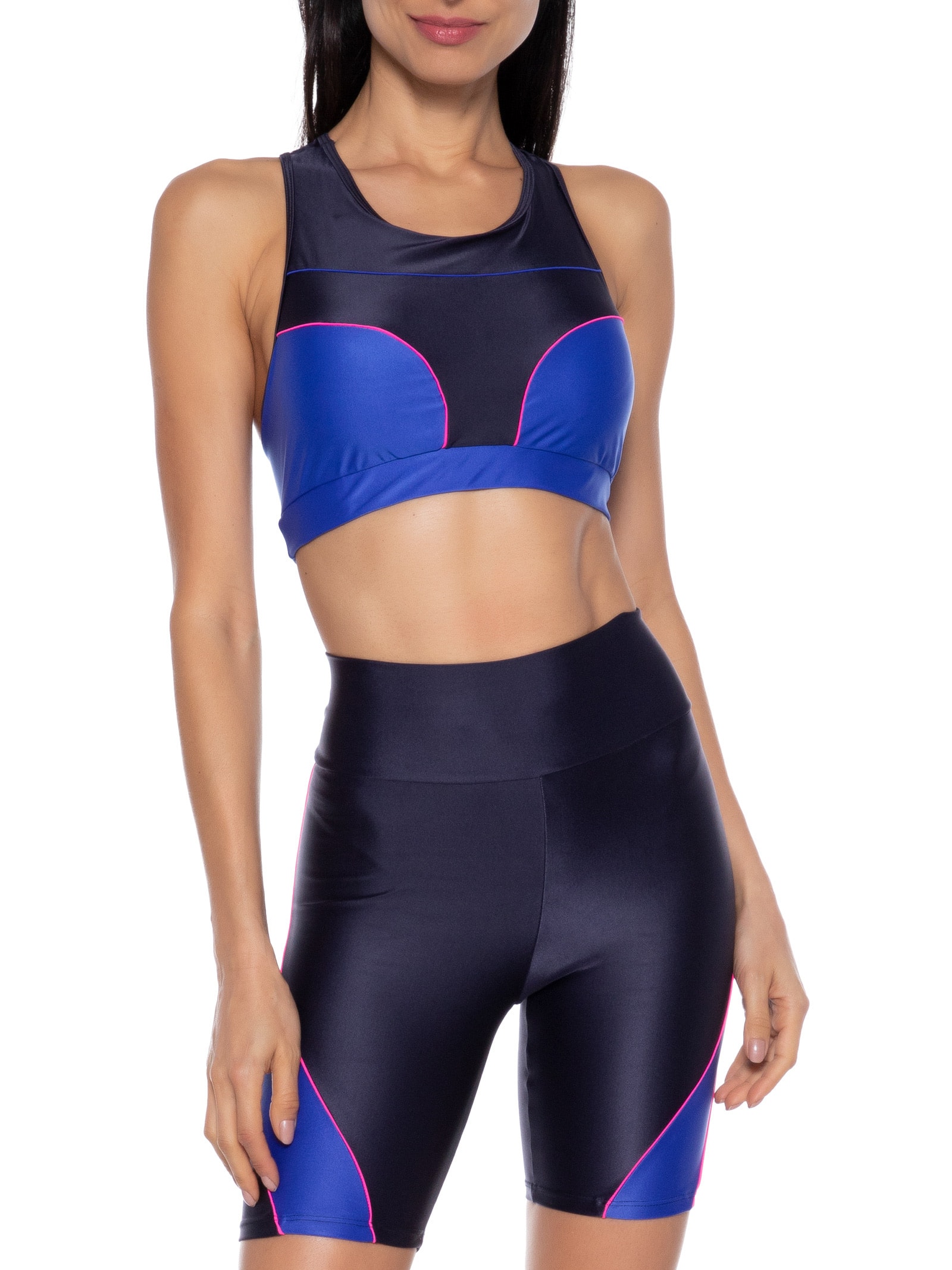 Top Nadador Liso Azul Body For Sure