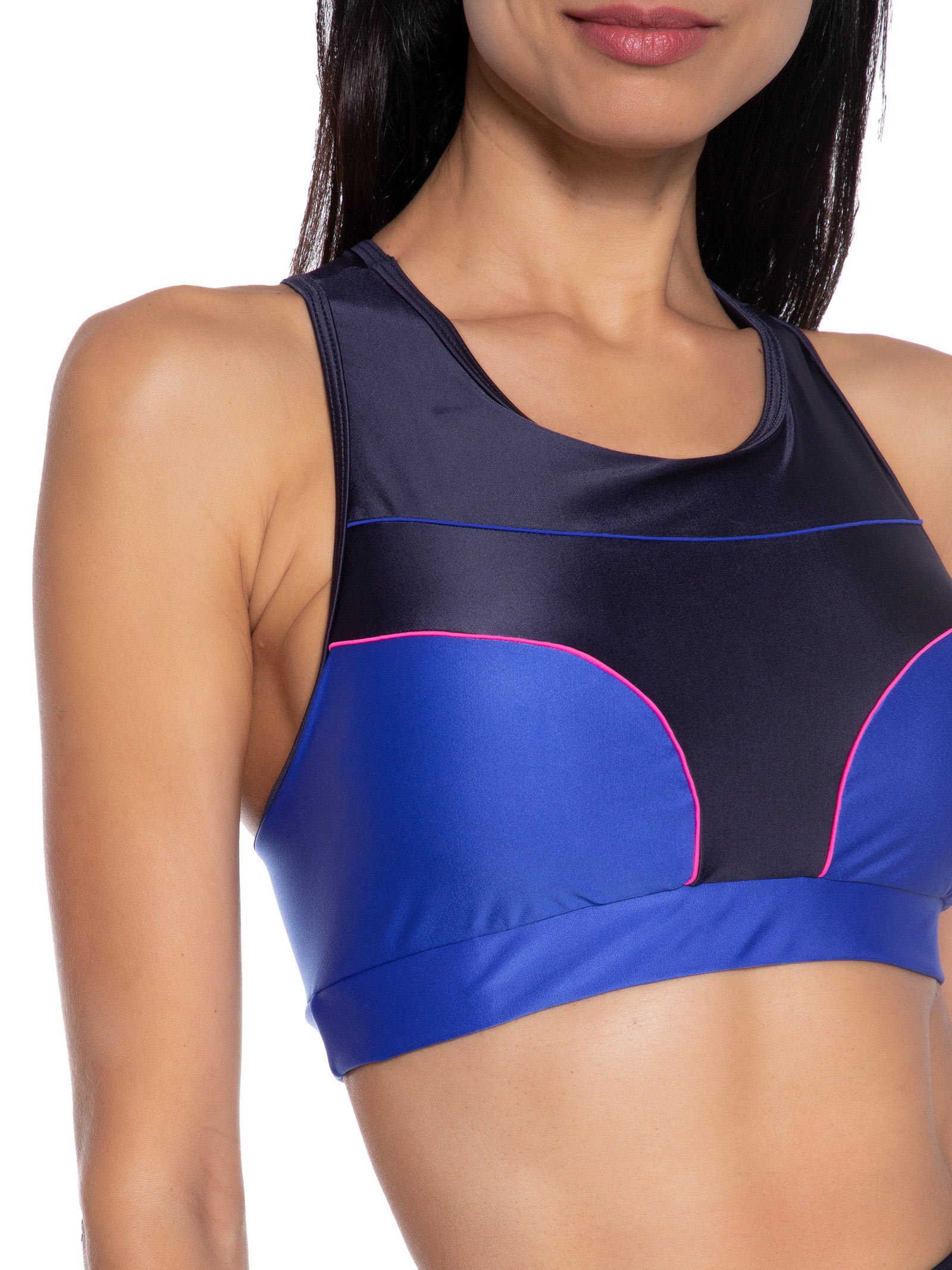 Top Nadador Liso Azul Body For Sure