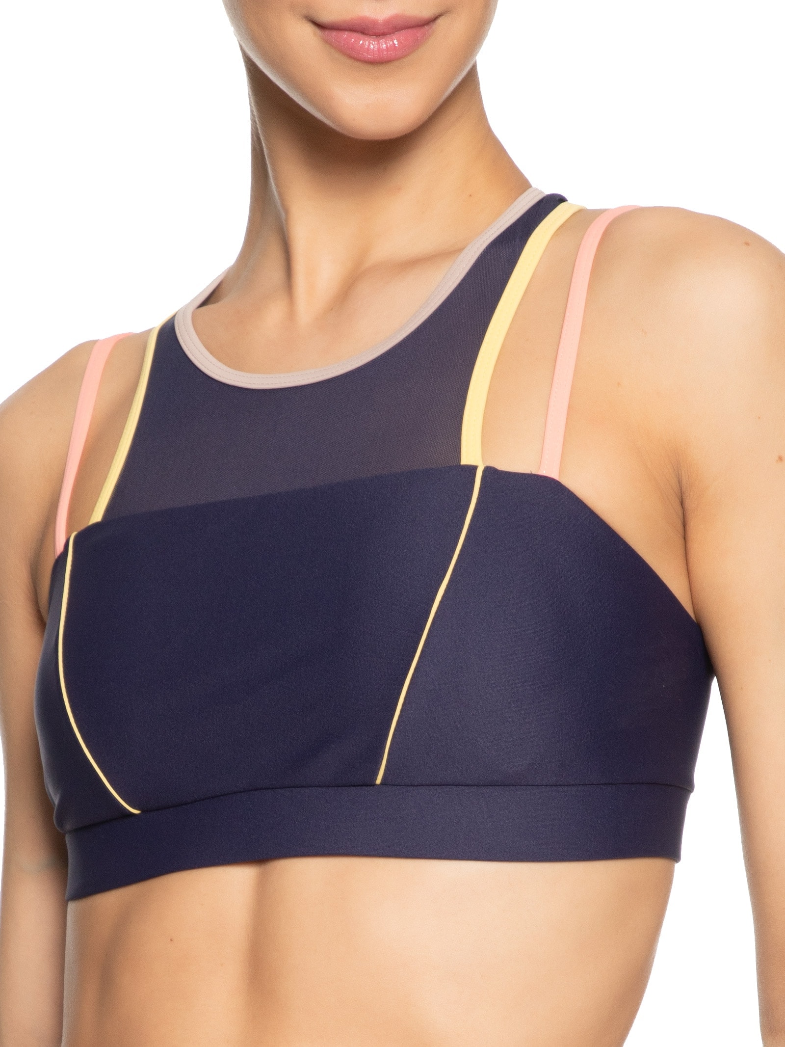 Top Nadador Liso Azul Body For Sure