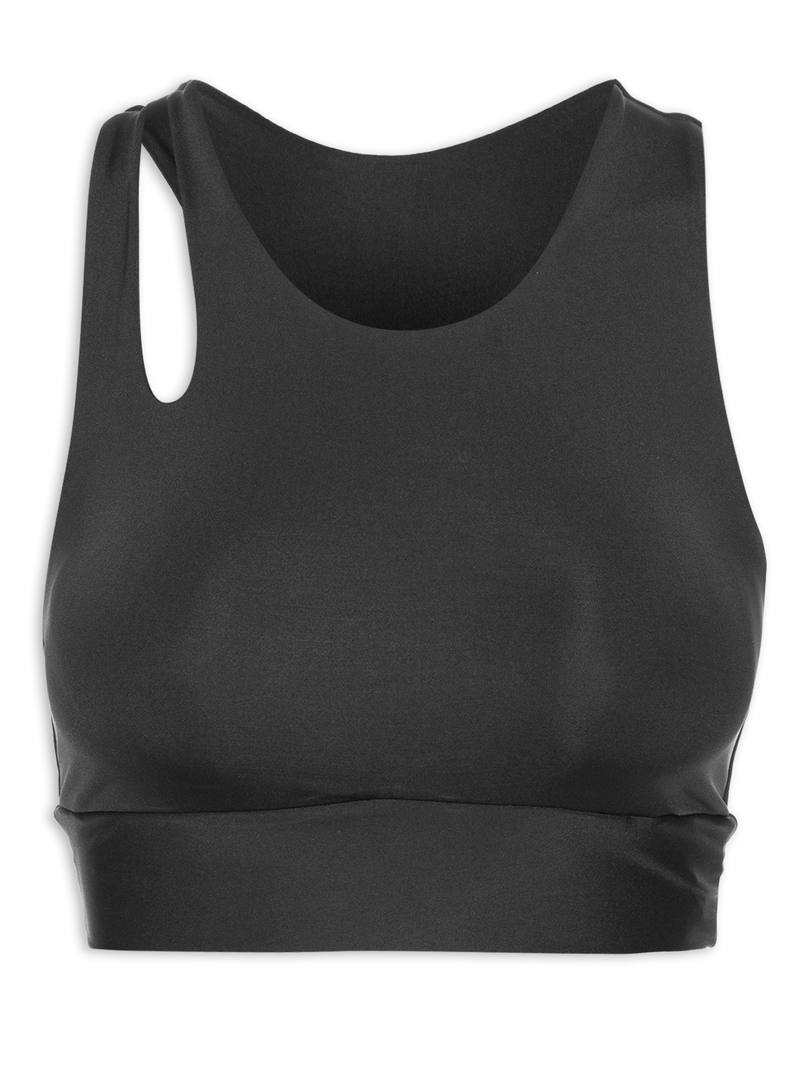 Top Nadador Liso Preto Body For Sure