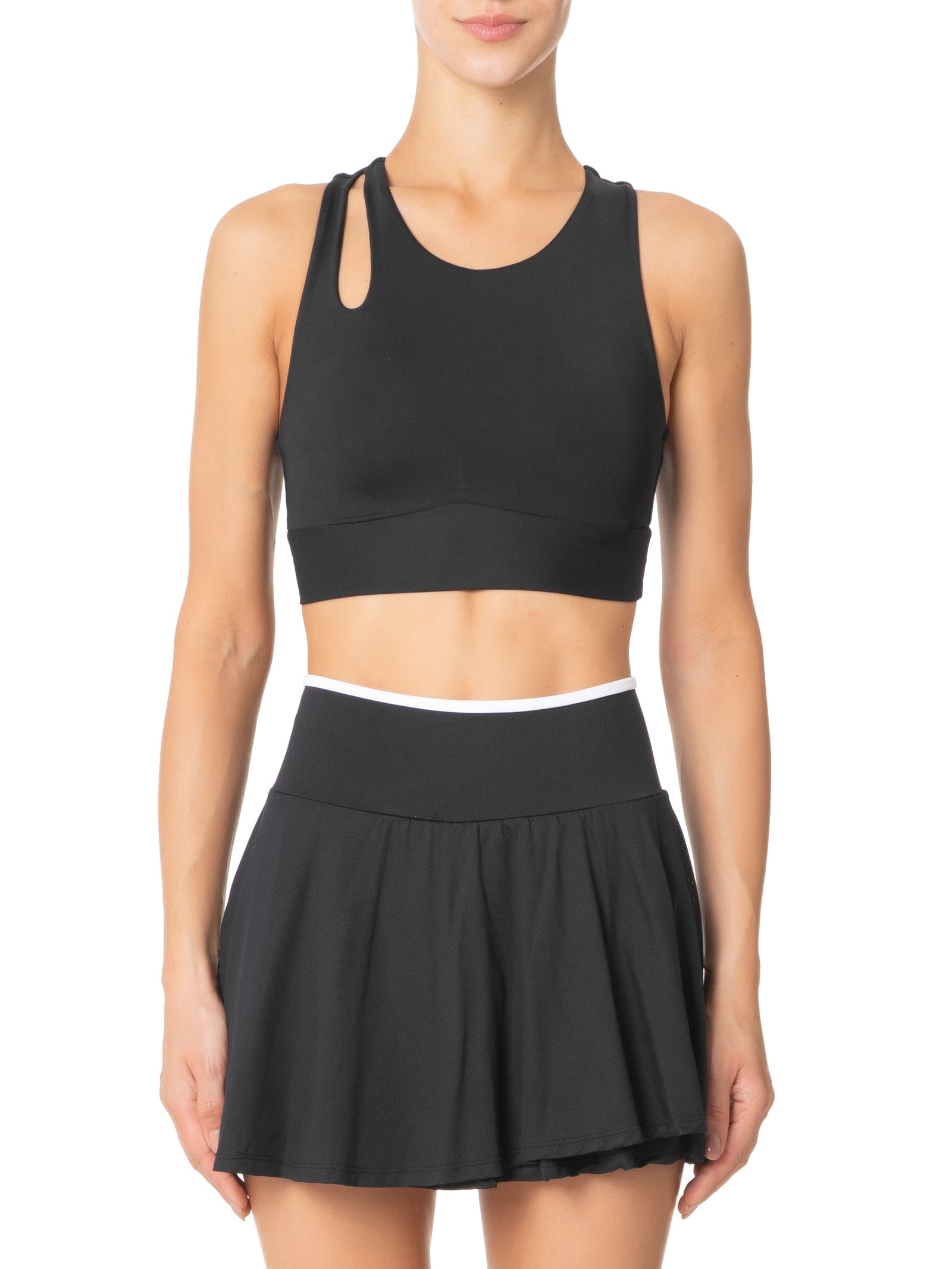 Top Nadador Liso Preto Body For Sure