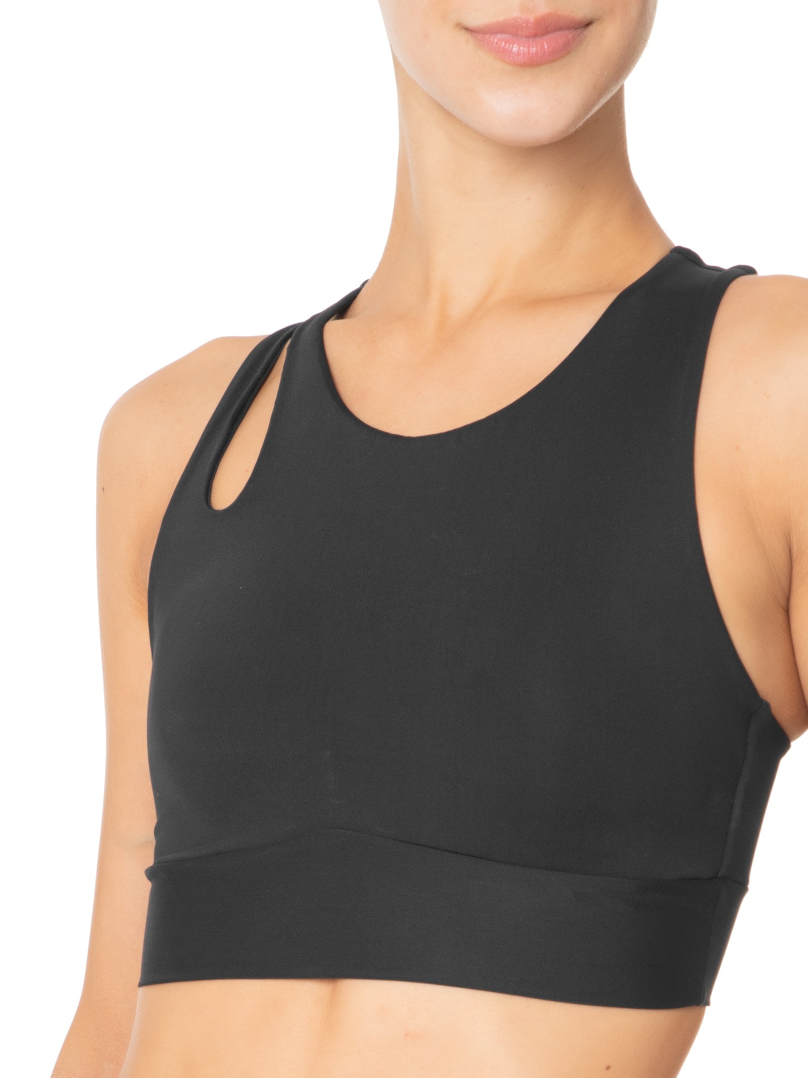 Top Nadador Liso Preto Body For Sure