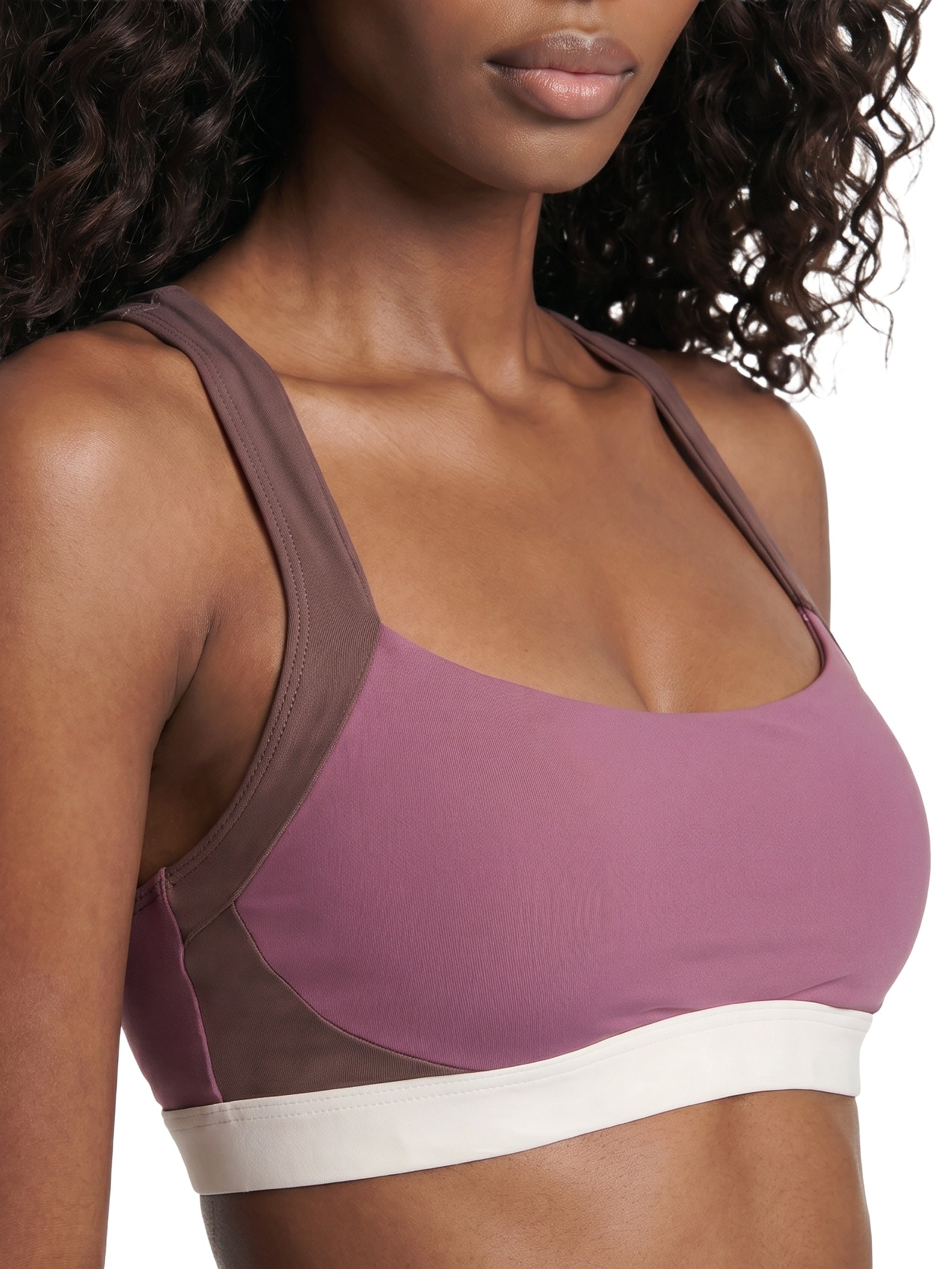 Top Nadador Liso Roxo Body For Sure