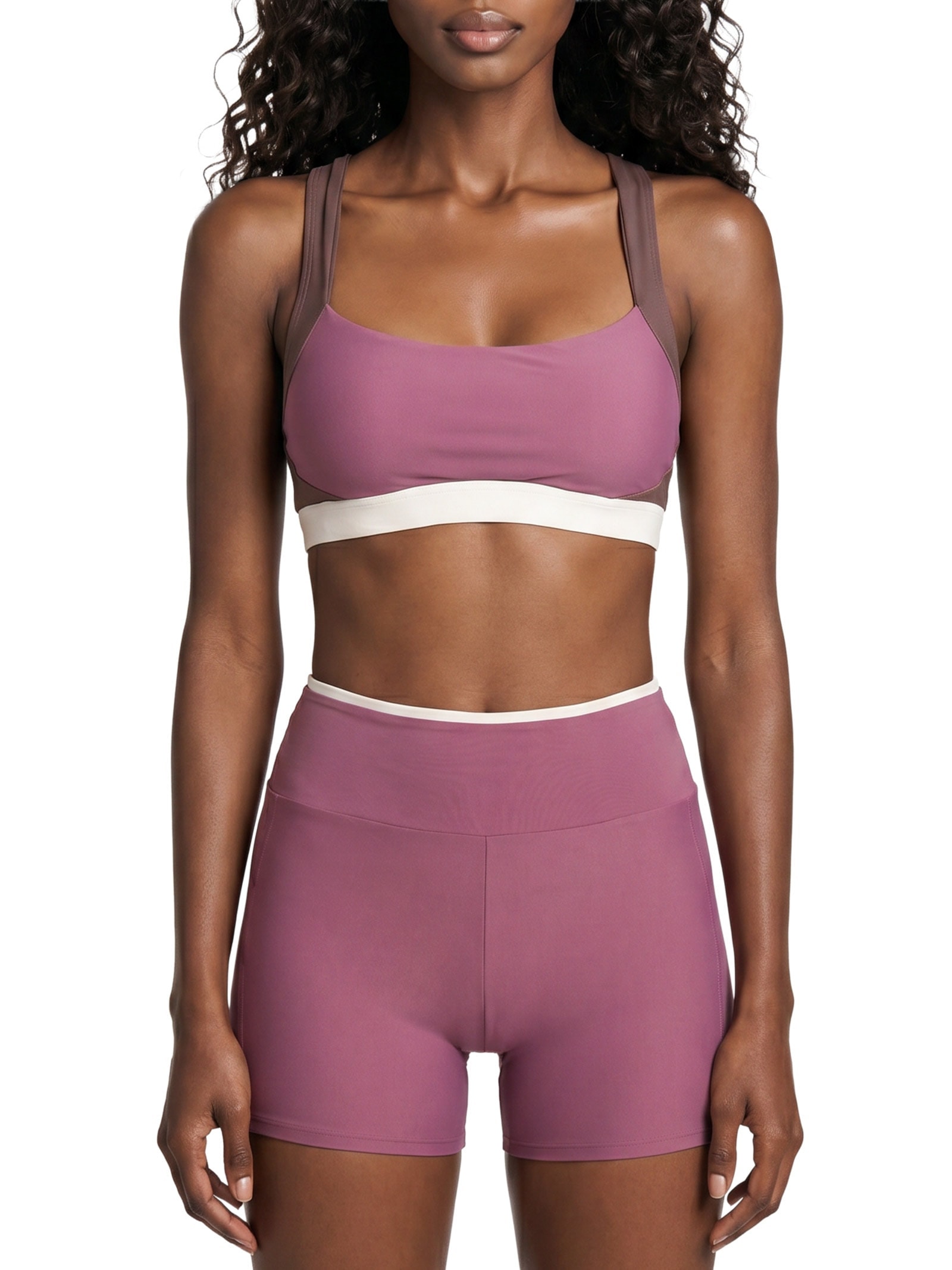 Top Nadador Liso Roxo Body For Sure